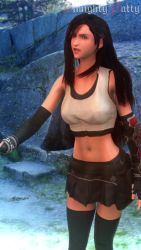 1girl 1other 20s 3d almightypatty angry animated arguing artist_name bare_shoulders belt black_gloves black_hair black_thighhighs bouncing_breasts breast_expansion breasts close-up elbow_gloves expansion female_focus final_fantasy final_fantasy_vii final_fantasy_vii_remake fingerless_gloves gloves highres huge_breasts large_breasts long_hair looking_at_viewer navel nipples pov red_eyes solo square_enix standing tagme tank_top thighhighs tifa_lockhart topless uncensored very_long_hair video virt-a-mate video