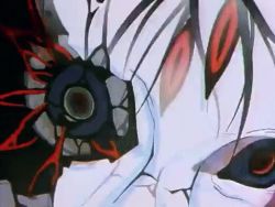 1990s_(style) 1girl 2boys angry animated animated_gif armor battle beam black_hair choujin_gakuen_gowcaizer creepy energy_blast giant giantess gowcaizer kaiza_isato kash_gyustan lowres monster_girl multiple_boys omni_exist oobari_masami power_suit red_eyes retro_artstyle shigure_kyosuke transformation yoshinari_you