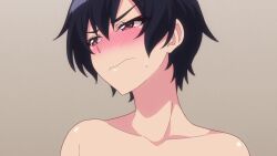 black_hair blush brown_eyes kokonoe_aki_(modaete_yo_adam-kun) modaete_yo_adam-kun short_hair tagme
