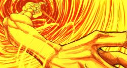 1girl absurdres black_clover dynamic_pose fire foreshortening glowing highres limn044 magic mereoleona_vermillion