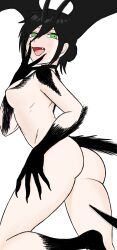 1girl absurdres ass black_fur breasts chainsaw_man cosplay demon_girl demon_tail demon_wings devil_lady_(devilman_lady) devil_lady_(devilman_lady)_(cosplay) devilman devilman_lady head_wings highres reze_(chainsaw_man) solo tail thebabalgam wings