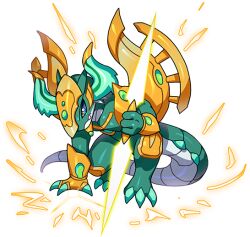 1other araca_(dragon_village) double-sided_polearm dragon dragon_village_(series) dragon_village_collection electricity furry game_cg holding holding_weapon official_art third-party_source transparent_background weapon