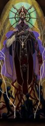 1boy character_request commentary copyright_request english_commentary full_body hand_on_own_chest jewelry male_focus necklace skull_ornament solo_focus tagme tworain_w