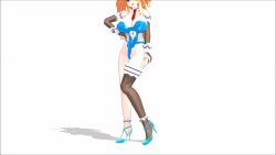 1girl 20s 3d alternate_costume animal_ears animated arms_behind_head artist_request ass ass_focus ass_shake bare_shoulders black_thighhighs blonde_hair blue_footwear blue_leotard blush bouncing_breasts bow bowtie breasts bridal_gauntlets curvy detached_collar earrings fake_animal_ears fake_tail female_focus fingerless_gloves full_body gloves hand_on_own_hip high_heels highleg highleg_leotard highres hip_focus holding huge_ass huge_breasts jewelry jiggle leotard lilith-soft long_hair looking_at_viewer mikumikudance_(medium) nail_polish navel nipples onizaki_kirara playboy_bunny rabbit_ears rabbit_tail shadow shiny_skin simple_background single_thighhigh solo standing strapless strapless_leotard swaying tail taimanin_(series) taimanin_rpgx thighhighs thighs thong thong_leotard twintails very_long_hair video walking white_background wide_hips wing_collar wrist_cuffs