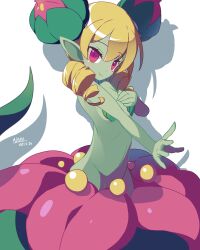 1girl artist_request colored_skin disgaea flora_beast_(disgaea) green_skin highres smile tagme
