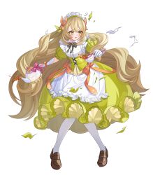 Rule 34 | 1girl, apron, blonde hair, butterfly hair ornament, celine (fire emblem), celine (tea party) (fire emblem), cup, damaged, dress, fire emblem, fire emblem engage, fire emblem heroes, hair ornament, highres, holding, holding cup, long hair, maid, maid apron, maid headdress, nintendo, non-web source, official alternate costume, official art, open mouth, solo, teapot, torn apron, torn clothes, torn dress, very long hair, wavy hair, yellow dress, yellow eyes