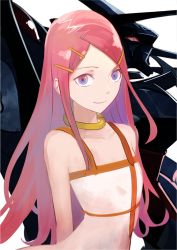 1girl anemone_(eureka_seven) dress eureka_seven_(series) hair_ornament hairclip long_hair pink_hair pupps smile theend