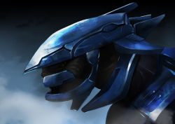 alien armor bad_id bad_pixiv_id brown_eyes halo_(game) halo_(series) helmet no_humans power_suit sangheili schne11 schnell555 solo