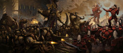 .75_calibre_bolt ammunition anti-materiel_cartridge armor battle bolt_(warhammer_40k) bolter chain chaos_(warhammer) cloak death_guard decay demon_primarch eldar fighting flying g-redon gauntlets green_armor heavy_bolter helmet high-explosive_cartridge highres holding holding_weapon hood horns insect_wings layered_armor mask mortarion mutation nurgle nurgling organs outdoors pauldrons plague_marine planet ponytail power_armor primarch red_armor respirator rocket-assisted_projectile scythe shoulder_armor silence_(weapon) sky torn_cloak torn_clothes warhammer_40k weapon wings