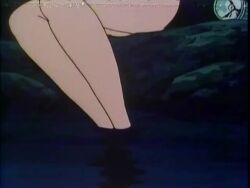 1990s_(style) 1girl animated ass brown_hair goggles goggles_on_head mitsume_ga_tooru one-piece_swimsuit retro_artstyle school_swimsuit short_hair solo sound submerged swimming_goggles swimsuit tagme underwater video wato_chiyoko
