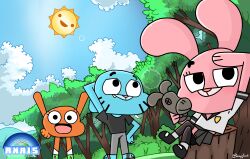 absurdres anais_watterson crossover darwin_watterson drawskeiichi gumball_watterson highres non-web_source parody the_amazing_world_of_gumball yosuga_no_sora