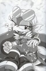 bad_tag bird boots breasts bukkake comic cum fat_mons female from_behind furry_bomb furry_bomb_factory glasses gloves japanese looking_at_viewer mitsuharu_takura nude pussy sega smile solo sonic_(series) tagme tail tojyo wave_the_swallow