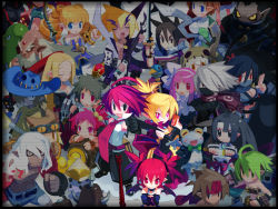 Rule 34 | 00s, 6+boys, 6+girls, adell (disgaea), akutare (disgaea), archer (disgaea), axel (disgaea), bandages, bat wings, beast master (disgaea), black hair, blonde hair, blue eyes, breasts, brown hair, chibi, closed eyes, demon girl, demon tail, disgaea, dress, drill hair, elder spear, etna (disgaea), everyone, female warrior (disgaea), flat chest, fubuki (disgaea), geomancer (disgaea), gloves, gunner (disgaea), hanako (disgaea), harada takehito, hat, healer (disgaea), heavy knight (disgaea), horns, kunoichi (disgaea), kurtis, kurtis (disgaea), long hair, mage (disgaea), magic knight (disgaea), makai senki disgaea, makai senki disgaea 2, male warrior (disgaea), mask, multiple boys, multiple girls, ninja, ninja (disgaea), nippon ichi, open mouth, orange hair, pink hair, pointy ears, ponytail, prinny, red eyes, red hair, ronin (disgaea), rozalin, samurai (disgaea), scarf, short hair, sinner (disgaea), skull (disgaea), smile, sword, tail, taro (disgaea), thief (disgaea), tink, tink (disgaea), twintails, warrior (disgaea), weapon, white hair, wings, yukimaru
