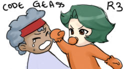 4chan androgynous artist_request brown_eyes child code_geass drawfag gender_request green_hair if_they_mated jeremiah_gottwald meme ohgi_kaname shinozaki_sayoko source_request toddler villetta_nu