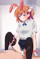 Rule 34 | 1boy, 1girl, bar censor, censored, clothed sex, hetero, highres, mizusawa manaka, puraore! pride of orange, pussy, sex, tomatoman01 c, vaginal