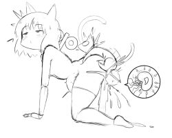 1girl ahegao animal_ears bestiality cat cat_ears cat_tail cum cum_in_pussy excessive_cum nichijou robot sakamoto_(nichijou) sex shinonome_nano short_hair smal_breasts stomach_bulge tail thighhighs winding_key x-ray