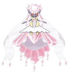Rule 34 | absurdres, artist request, check artist, closed mouth, colored sclera, diancie, dress, full body, gem, gen 6 pokemon, highres, legendary pokemon, mega diancie, mega pokemon, mythical pokemon, nintendo, official art, outstretched arms, pink eyes, pink gemstone, pokemon, pokemon (creature), pokemon focus, pokemon oras, red sclera, smile, solo, spread arms, straight-on, sugimori ken, third-party source, transparent background, white dress