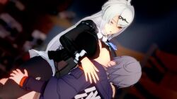 1boy 1girl 3d :o aftersex ahegao ahoge animated black_bodysuit black_dress black_pantyhose blinking bodysuit bodysuit_under_clothes bottomless bouncing_breasts breast_press breast_sucking breasts breasts_out breath chinese_clothes clothed_sex collar cowgirl_position cum cum_in_pussy deepthroat dress eyebrows_hidden_by_hair eyelashes eyeliner face_to_breasts fellatio female_ejaculation girl_on_top grey_hair hair_intakes hair_ornament half-closed_eyes hands_on_another&#039;s_shoulders head_rest head_tilt hetero huge_breasts indoors jacket large_breasts leaning_forward leaning_on_person long_hair long_sleeves looking_at_another looking_up makeup nipples official_alternate_costume one_eye_closed open_clothes open_dress open_mouth oral orgasm pantyhose parted_bangs penis raised_eyebrows riding rolling_eyes shelf shinaosumata sidelocks sitting sitting_on_person skirt spread_legs straddling swaying_breasts tagme teeth thick_thighs thighs tongue torn_bodysuit torn_clothes torn_legwear torn_pantyhose vaginal very_long_hair video vignetting white_collar white_hair white_skirt wise_(zenless_zone_zero) yellow_eyes yi_xuan_(trails_of_ink)_(zenless_zone_zero) yi_xuan_(zenless_zone_zero) zenless_zone_zero