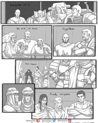 6+boys alpharius_omegon angel_wings angron armor comic corvus_corax cup english_text ferrus_manus fulgrim greyscale highres holding holding_cup instagram_logo instagram_username jaghatai_khan konrad_curze laughing leman_russ lion_el&#039;jonson lorgar_aurelian lost_primarchs magnus_the_red monochrome mootslol mortarion multiple_boys patreon_logo patreon_username perturabo power_armor primarch roboute_guilliman rogal_dorn sanguinius twitter_logo twitter_username vulkan warhammer_40k wings