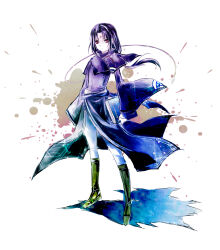 1boy book capelet commentary_request facial_mark fire_emblem fire_emblem:_path_of_radiance forehead_mark full_body highres holding holding_book long_hair male_focus nintendo red_eyes solo soren_(fire_emblem) standing takunori_no_soren