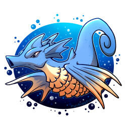 Rule 34 | artist name, fwipination, gen 1 pokemon, highres, nintendo, no humans, pokemon, pokemon (creature), seadra, solo
