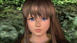 Rule 34 | 1girl, blue eyes, brown hair, dead or alive, dead or alive 4, game screenshot, highres, hitomi (doa), long hair, non-web source
