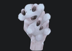 1other bandaid bandaid_on_hand black_background black_nails fingernails hand_focus long_fingernails mano_aaa nail_polish original simple_background solo squeezing stuffed_animal stuffed_toy teddy_bear