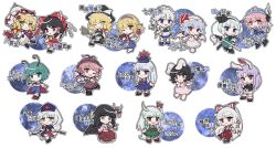 Rule 34 | 6+girls, :3, :d, :o, ;d, alice margatroid, animal ears, antennae, arrow (projectile), ascot, barefoot, bird ears, bird wings, black bow, black bowtie, black cape, black footwear, black hair, black hairband, black hat, black jacket, black skirt, black vest, blonde hair, blue bow, blue dress, blue eyes, blue footwear, blue hair, blue hat, blue kimono, blue shorts, blunt bangs, blunt ends, blush, book, bow, bow (weapon), bowtie, braid, branch, broom, broom riding, brown dress, brown eyes, brown footwear, brown socks, cape, character name, chibi, chibi only, closed mouth, collared shirt, commentary request, crescent, crescent pin, cross, detached sleeves, dress, earrings, everyone, fang, fang out, floppy ears, footwear bow, frilled bow, frilled dress, frilled hair tubes, frilled hairband, frilled hat, frilled shirt collar, frilled skirt, frills, frown, fujiwara no mokou, gohei, green bow, green dress, green hair, green ribbon, green skirt, green vest, grey eyes, grey hair, grin, hair bow, hair tubes, hairband, hakurei reimu, hand on own chest, hand on own hip, hand to own mouth, hat, hat bow, hat ribbon, highres, holding, holding arrow, holding book, holding bow (weapon), holding branch, holding gohei, holding knife, holding sword, holding umbrella, holding weapon, horn bow, horn ornament, horns, houraisan kaguya, imperishable night, inaba tewi, index finger raised, izayoi sakuya, jacket, japanese clothes, jeweled branch of hourai, jewelry, kamishirasawa keine, kimono, kirisame marisa, knife, konpaku youmu, konpaku youmu (ghost), long hair, long sleeves, looking at viewer, mirei (miirei), mob cap, multicolored dress, multiple girls, mystia lorelei, neck ribbon, neckerchief, necktie, no shoes, one eye closed, open mouth, outline, outstretched arm, pants, pink dress, pink eyes, pink hair, pink hairband, pink hat, pink shirt, pink skirt, puffy short sleeves, puffy sleeves, purple hair, rabbit ears, red bow, red cape, red cross, red dress, red eyes, red footwear, red neckerchief, red necktie, red pants, red ribbon, red shirt, red skirt, reisen udongein inaba, remilia scarlet, ribbon, ribbon-trimmed sleeves, ribbon trim, saigyouji yuyuko, shanghai doll, sheath, shirt, shoes, short hair, short sleeves, shorts, sidelocks, single earring, skin fang, skirt, sleeve garter, sleeveless, sleeveless shirt, smile, socks, sword, teeth, touhou, triangular headpiece, twin braids, two-sided cape, two-sided fabric, umbrella, unsheathed, upper teeth only, v-shaped eyebrows, vest, waist bow, weapon, white bow, white bowtie, white dress, white shirt, white skirt, white sleeves, white socks, white umbrella, winged footwear, winged hat, wings, wriggle nightbug, wrist cuffs, yagokoro eirin, yakumo yukari, yellow ascot, yellow eyes