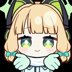 Rule 34 | 1girl, :&gt;, animal ear headphones, animal ears, animated, animated gif, aqua jacket, blonde hair, blue archive, blunt bangs, blunt ends, blush stickers, bow, bright pupils, cat ear headphones, cat ears, chunye haruya, closed mouth, commission, disembodied hand, dot nose, fake animal ears, gloves, green bow, green eyes, green gloves, green halo, hair bow, halo, headphones, jacket, looking at viewer, low-tied sidelocks, lowres, midori (blue archive), midori (winter) (blue archive), missing commentary, official alternate costume, pov, reaching, reaching towards viewer, scarf, second-party source, short hair, sidelocks, simple background, smile, solo, text print, transparent background, upper body, white pupils, white scarf, winter clothes
