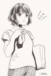 1girl horikou monochrome pants shima_saki short_hair tagme yurucamp