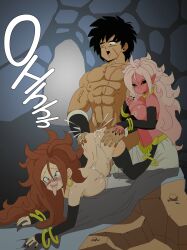 Rule 34 | ahegao, android 21, colored skin, dragon ball, dragon ball super, female pervert, glasses, highres, majin android 21, pervert, pink skin, sex, sex from behind