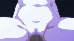 10s 1boy 1girl 2017 animated animated_gif aqua_hair ass bouncing_breasts breasts censored cowgirl_position girl_on_top hetero huge_ass large_breasts nipples nude sex short_hair straddling tagme toriko_no_(series) toriko_no_kusari