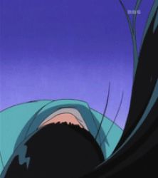 animated animated_gif black_hair joshiraku kukuru_anrakutei long_hair lowres spinning