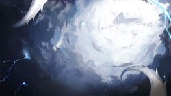 apocalypse azur_lane black_sky cloud cloudy_sky creature game_cg highres lightning no_humans non-web_source scenery sky tentacles