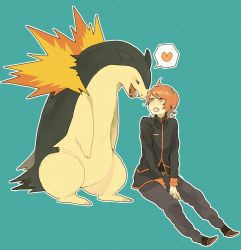 Rule 34 | gen 2 pokemon, heart, male focus, nintendo, pokemon, pokemon (creature), silver (pokemon), tagme, typhlosion