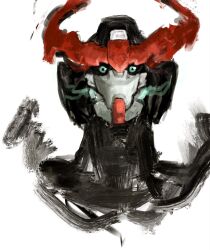 accelaangl biomechanical gquuuuuux green_eyes gundam gundam_gquuuuuux head_only highres looking_at_viewer mecha mecha_focus mobile_suit no_humans robot solo v-fin
