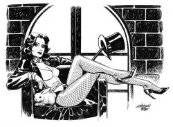 1girl black_hair dc_comics hat legs_up magician rabbit sitting top_hat zatanna zatanna_zatara