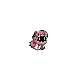 Rule 34 | chibi, digimon, digimon (creature), ex-tyranomon, extra eyes, full body, no humans, simple background, solo, stuffed dinosaur, stuffed toy, white background, youzaiyouzai112