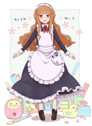 apron daruma_doll futaba_channel highres maid maid_apron maid_headdress nakata_shizu nijiura_maids suterarenai-san