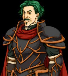 1boy armor black_background fire_emblem green_eyes green_hair mackoya_(fire_emblem) male_focus nintendo short_hair