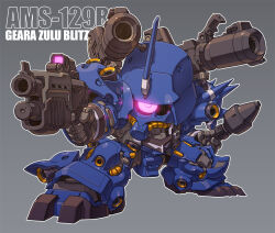 Rule 34 | bazooka (gundam), chibi, crossover, geara zulu, gun, gundam, gundam 0080, gundam unicorn, holding, holding gun, holding weapon, kampfer (mobile suit), mecha, mecha focus, mobile suit, no humans, panzerfaust, robot, sd gundam, shotgun, shoulder spikes, spikes, susagane, thrusters, vernier thrusters, weapon