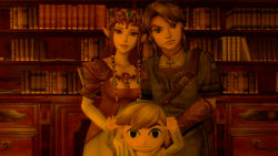1girl 2boys 3d highres link multiple_boys nintendo princess_zelda tagme the_legend_of_zelda the_legend_of_zelda:_twilight_princess toon_link young_link