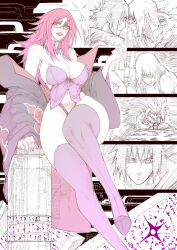 Rule 34 | 1girl, absurdres, akatsuki uniform, breasts, brothers, glasses, highres, hoozuki suigetsu, jun wu mo, juugo (naruto), karin (naruto), large breasts, long hair, nail polish, naruto (series), naruto shippuuden, pubic tattoo, red hair, red lips, sarada uchija, sharingan, siblings, sitting, solo focus, tattoo, thick thighs, thighs, uchiha itachi, uchiha sasuke