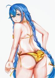 absurdres ass ass_focus bikini gold_bikini golden_week golden_week_bikini highres kimmydahuman midriff mushoku_tensei roxy_migurdia swimsuit