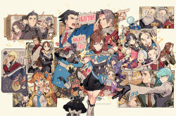 6+boys 6+girls :d ace_attorney ace_attorney_investigations ace_attorney_investigations_2:_prosecutor&#039;s_gambit animal antenna_hair apollo_justice aqua_eyes arm_up ascot asymmetrical_bangs asymmetrical_sidelocks athena_cykes badge bald barok_van_zieks beard bell bird black_dress black_eyes black_gloves black_hair black_jacket black_necktie black_pants black_shirt black_skirt black_vest blonde_hair bloomers blue_cape blue_eyes blue_gemstone blue_hair blue_jacket blue_necktie blue_ribbon blunt_bangs blunt_ends blush boots bow bow_bloomers bowtie bracelet brown_eyes brown_hair bug butterfly button_badge buttons cape card character_doll character_name character_request child chuunosuke_(ace_attorney) clenched_teeth closed_eyes closed_mouth collared_jacket collared_shirt copyright_name cropped_jacket crossed_arms crown cup dark-skinned_male dark_skin detached_sleeves dhurke_sahdmadhi dick_gumshoe diego_armando dot_nose dress ema_skye english_text facial_hair facial_mark forehead forehead_mark franziska_von_karma gakuran gavel gem gloves grey_hair grin hair_bun hair_intakes hair_ribbon hair_rings hammer happi hat hawk headband heart herlock_sholmes holding holding_brush holding_cup holding_hammer holding_unworn_clothes holding_unworn_hat holding_wand insect iris_wilson jacket japanese_clothes jewelry jingle_bell judge juliet_sleeves kay_faraday kazuma_asogi kimono klavier_gavin kristoph_gavin lana_skye lapels larry_butz long_hair long_sleeves looking_at_viewer loose_necktie low-tied_long_hair low-tied_sidelocks magatama maya_fey medium_hair mia_fey mikagami_hakari miles_edgeworth multicolored_hair multiple_boys multiple_girls mustache nahyuta_sahdmadhi neck_ribbon necklace necktie nyan_zieks nyasked_disciple obi objection one_eye_closed open_collar open_mouth orange_hair pants parted_bangs pearl_fey phoenix_wright pink_dress pink_hair pink_kimono pink_ribbon pinstripe_pattern pinstripe_vest playing_card pointing pointing_at_forehead popped_collar puffy_sleeves purple_jacket rayfa_padma_khura&#039;in red-tinted_eyewear red_bow red_bowtie red_jacket red_necktie red_sash red_scarf red_shirt ribbon ryunosuke_naruhodo sash scarf school_uniform shirt short_hair sidelocks simon_blackquill skirt sleeve_cuffs smile smug spade_(shape) sparkle spiked_hair star_(symbol) starshadowmagician steel_samurai strapless strapless_dress striped_clothes striped_vest stuffed_toy suit_jacket susato_mikotoba suspenders swept_bangs taka_(ace_attorney) teeth the_great_ace_attorney the_great_ace_attorney_2:_resolve the_judge_(ace_attorney) thick_eyebrows ticket tinted_eyewear toga top_hat topknot trucy_wright two-tone_hair underwear unworn_hat unworn_headwear usato_(ace_attorney) v vertical-striped_clothes vertical-striped_vest very_long_hair vest wand wendy_oldbag white-framed_eyewear white_ascot white_background white_footwear white_gloves white_hair white_kimono white_ribbon white_shirt white_vest yellow_bow yellow_bowtie yellow_jacket yellow_scarf