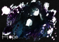 bad_id bad_pixiv_id black_eyes black_hair elbow_gloves gloves hatsune_miku hope long_hair setsu solo twintails vocaloid