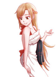 asuna_(sao) backless_outfit highres nasuojisan sword_art_online sword_art_online_the_movie:_ordinal_scale tagme white_background yui_(sao)