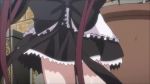 1girl airi_(queen&#039;s_blade) animated ass ass_shake black_thighhighs blue_eyes blush bouncing_breasts breast_press breasts cooking female_focus green_eyes large_breasts lizard long_hair maid maid_headdress nipples panties pantyshot queen&#039;s_blade red_hair ribbon smile sound thighhighs twintails underwear upskirt video white_panties x-ray