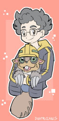 Rule 34 | claws, digimon, digimon (creature), glasses, junkmon, looking at viewer, original, smile, teeth