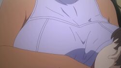 1boy 2girls animated anime_screenshot baby blonde_hair blush braid breastfeeding breasts brown_eyes chotto_dake_ai_ga_omoi_dark_elf_ga_isekai_kara_oikakete_kita closed_eyes clothes_lift colored_inner_hair dark-skinned_female dark_elf dark_skin elf gradient_hair green_eyes hair_between_eyes highres large_breasts lifting_own_clothes mariabelle_(chotto_dake_ai_ga_omoi_dark_elf_ga_isekai_kara_oikakete_kita) mochida_sakura_(aiomodarkelf) multicolored_hair multiple_girls nipples orange_hair pointy_ears purple_hair shirt_lift short_hair sidelocks slit_pupils sound sunohara_hinata tagme two-tone_hair video white_hair yellow_eyes